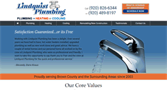 Desktop Screenshot of lindquistplumbing.com